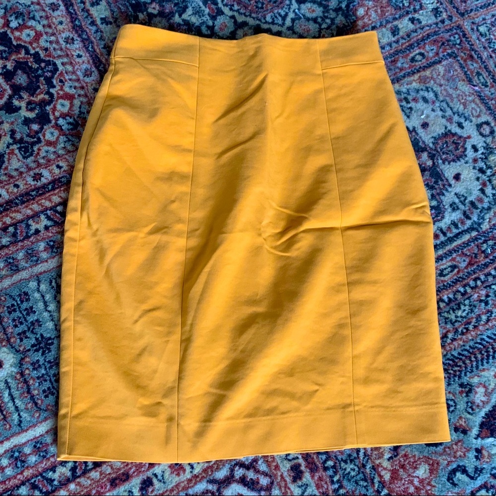 Yellow Pencil Skirt